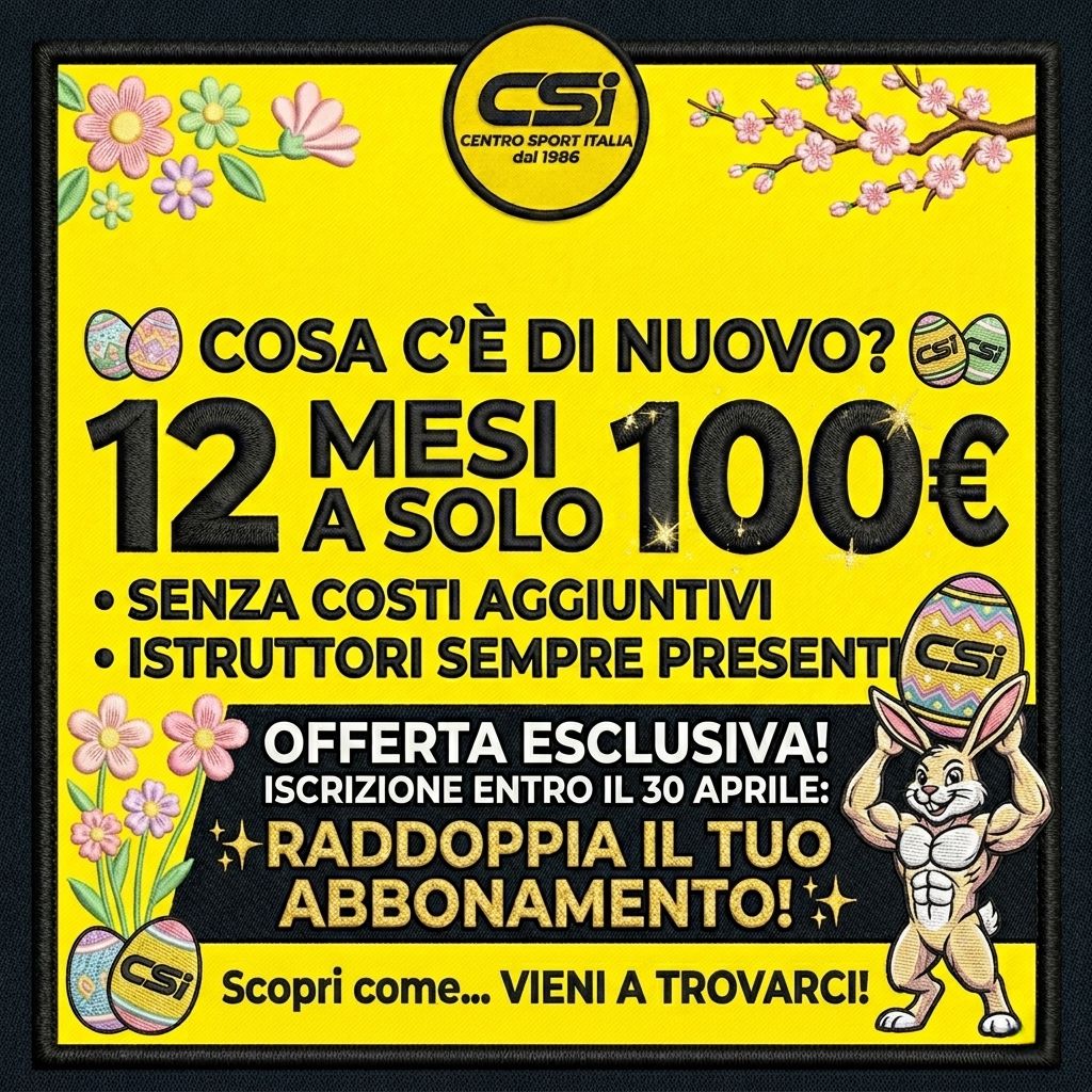 Offerta Aprile 12 mesi a 100 euro - Centro Sport Italia